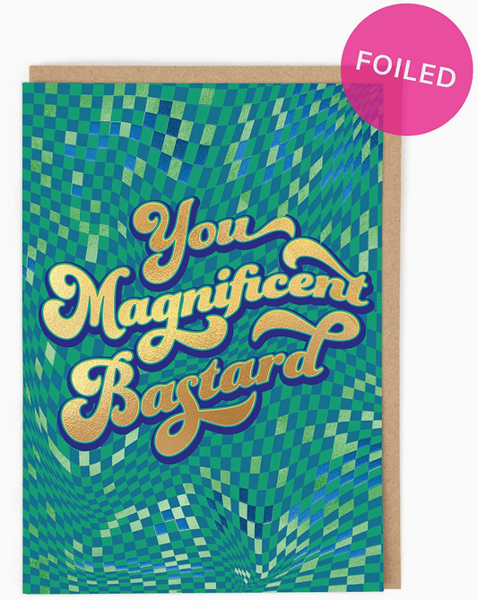 "You Magnificent Bastard" Card - Winterberries