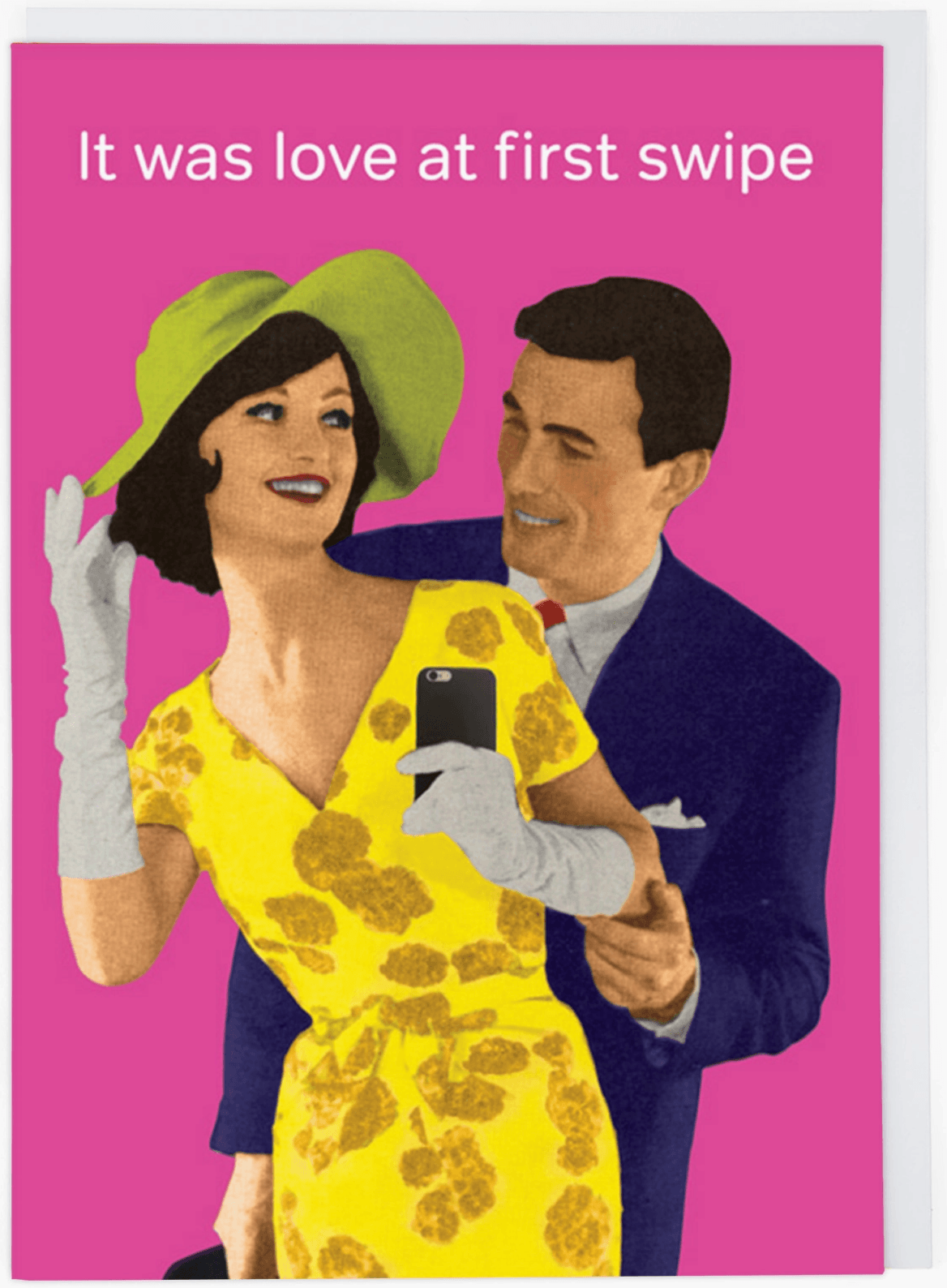 Love At First Swipe Valentine Card - Winterberries