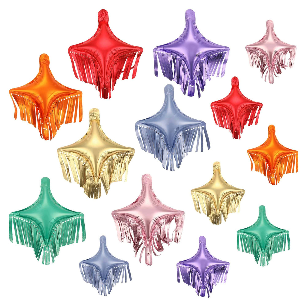 RAINBOW FRINGE MULTICOLOUR BALLOON PACK