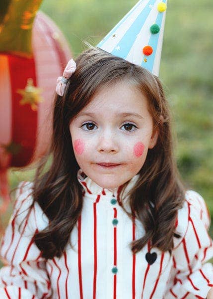 Partydeco Circus Party Hats With Pom Poms x 6