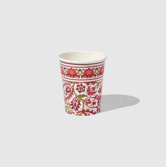 x10 Festive Paisley Cups - Winterberries