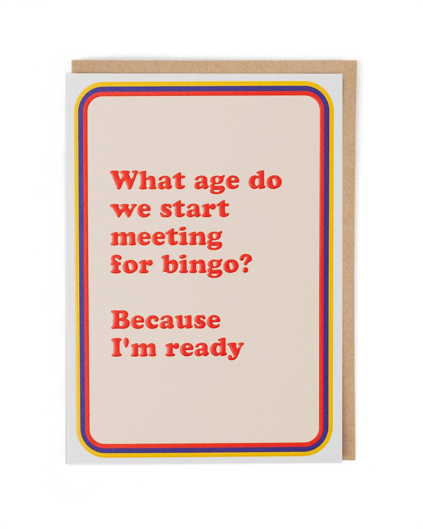 Bingo Birthday Card - Winterberries
