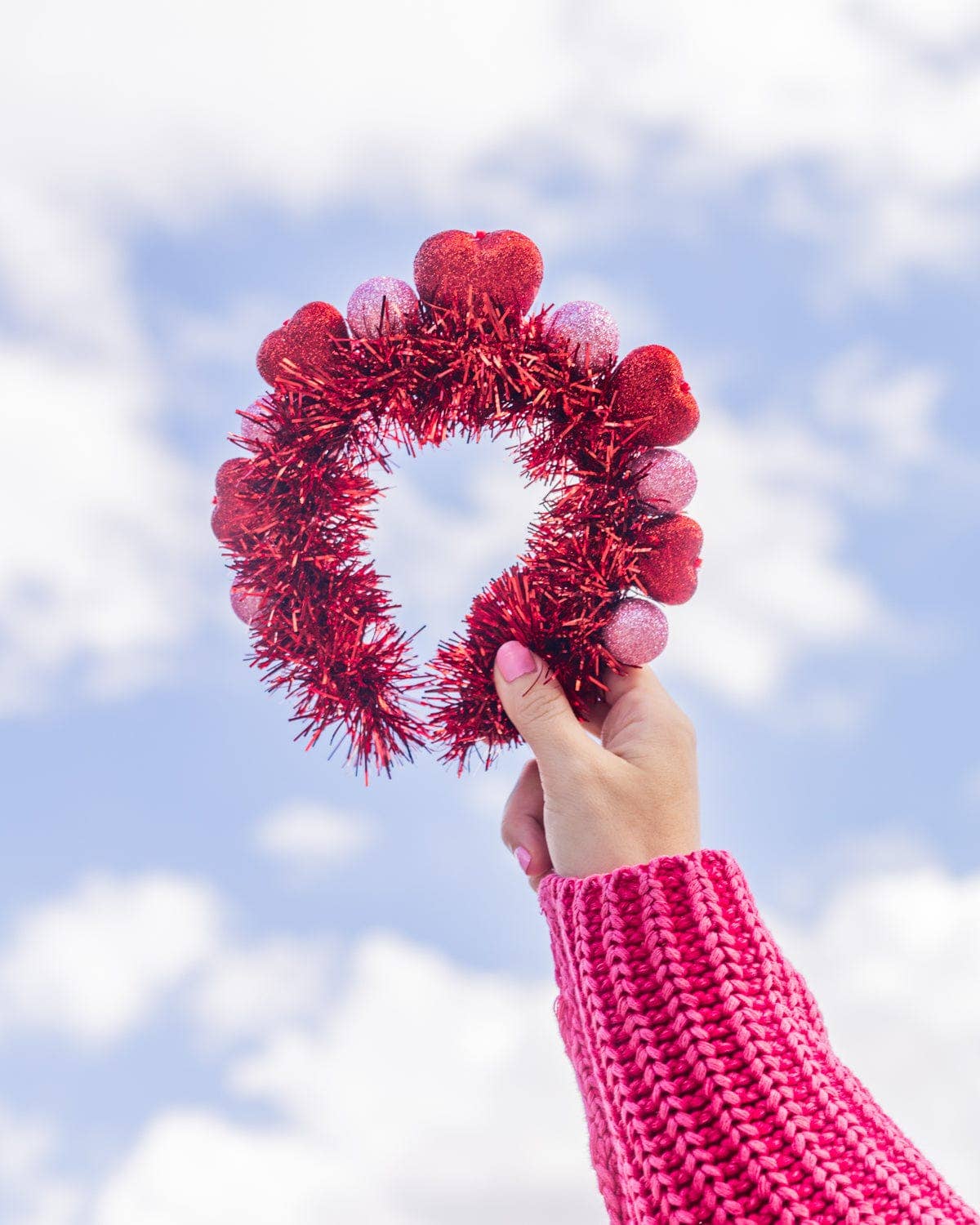 SPARKLE HEARTS NOVELTY HEADBAND