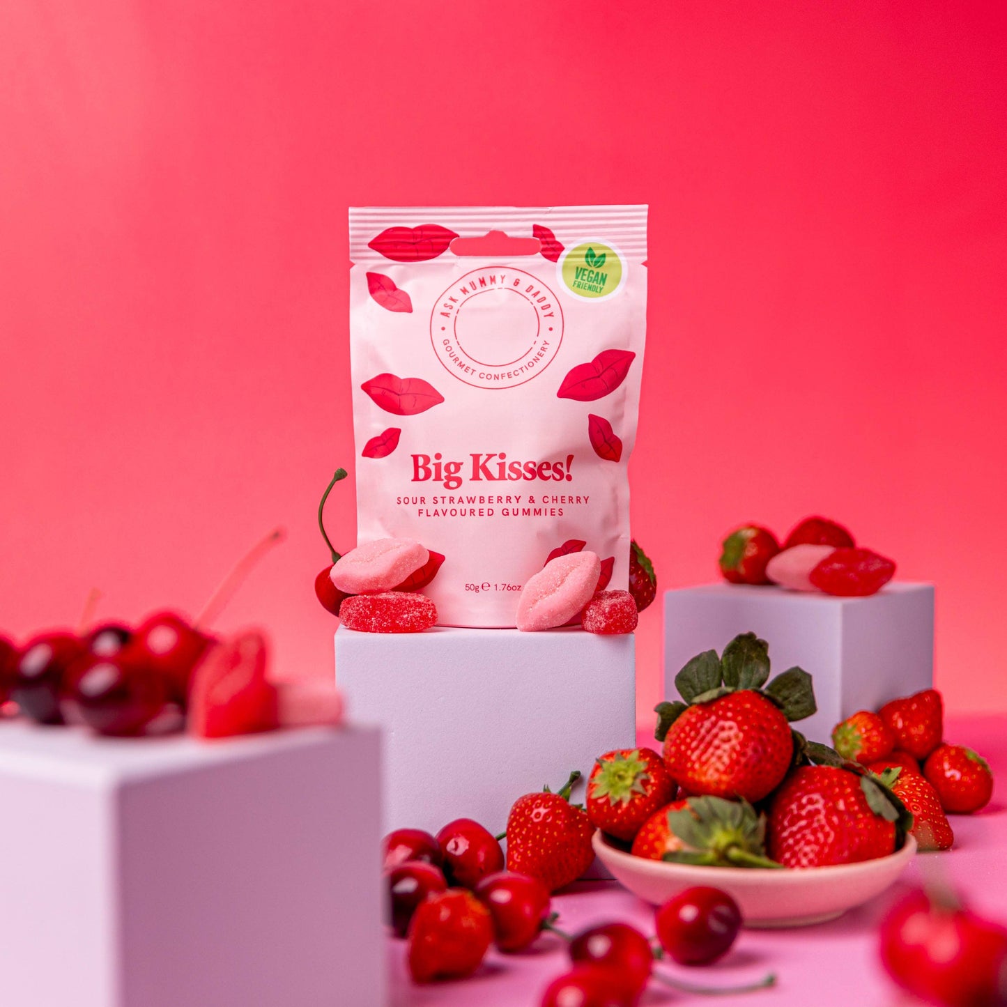 Big Kisses! Pouch - Winterberries