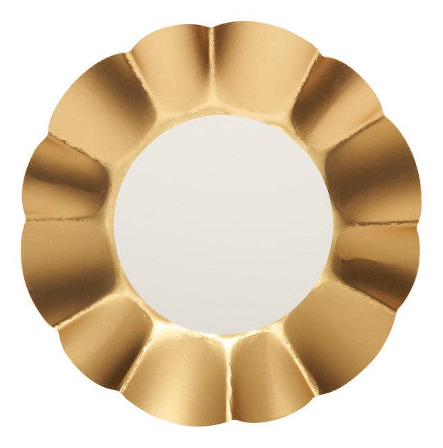 X8 GOLD EDGES PAPER PLATES