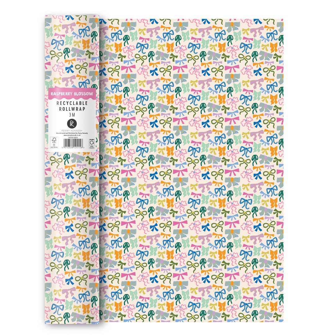 Bows Colourful Presents Wrapping Paper, 3m