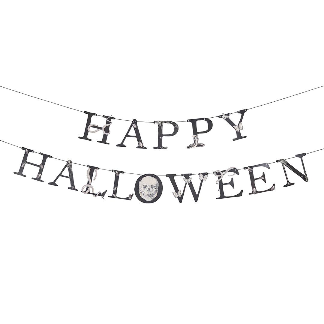 'HAPPY HALLOWEEN' CREEPY CHIC GARLAND - Winterberries