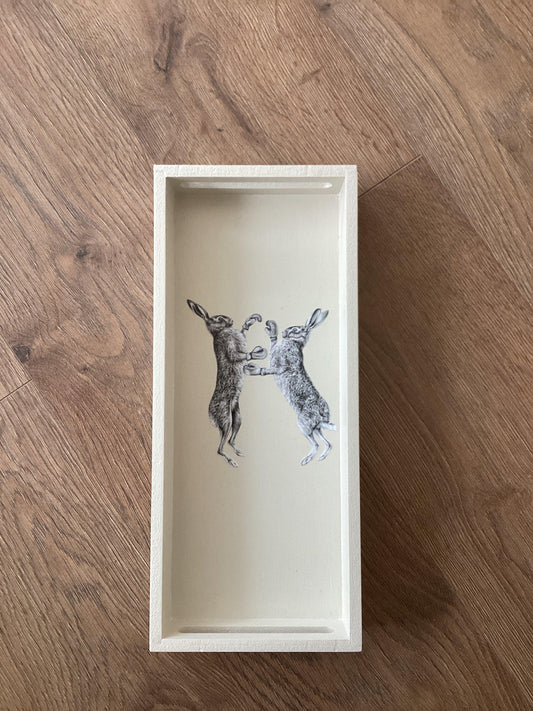 Rabbit  Drinks Tray - Winterberries