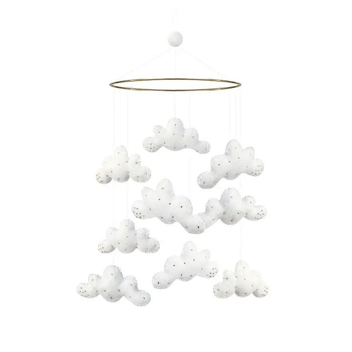 Mobile, Clouds, White - Winterberries