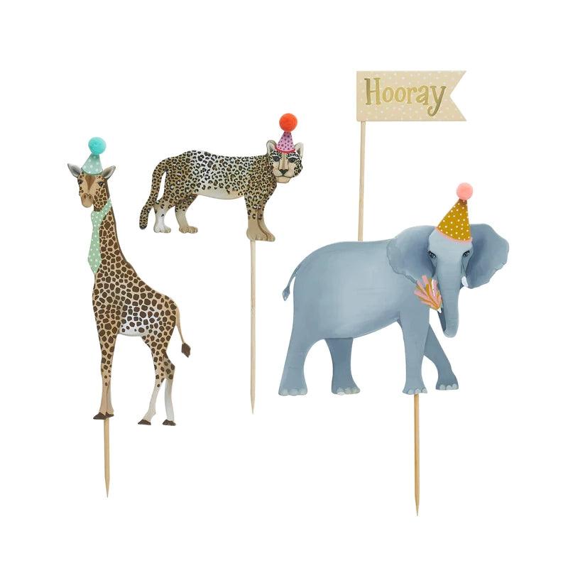 x4 Animals Cake Toppers - Winterberries