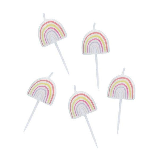 x5 Rainbow Candles - Winterberries