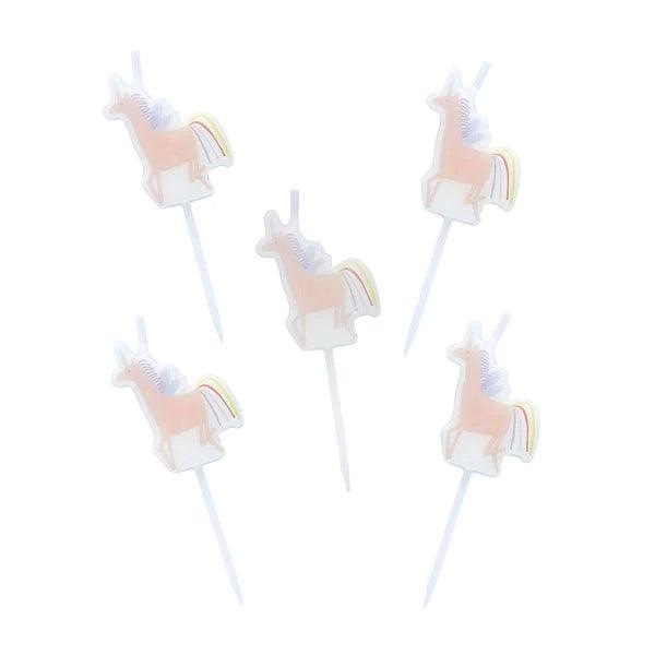x5 Unicorn Candles - Winterberries