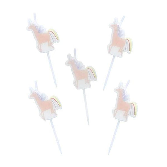 x5 Unicorn Candles - Winterberries