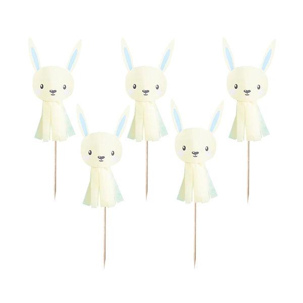 x6 Bunny Cupcake Toppers - Winterberries