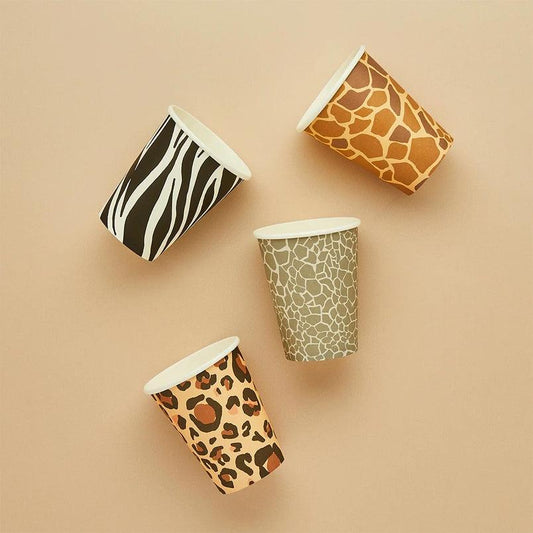 x8 Animal Print Cups - Winterberries