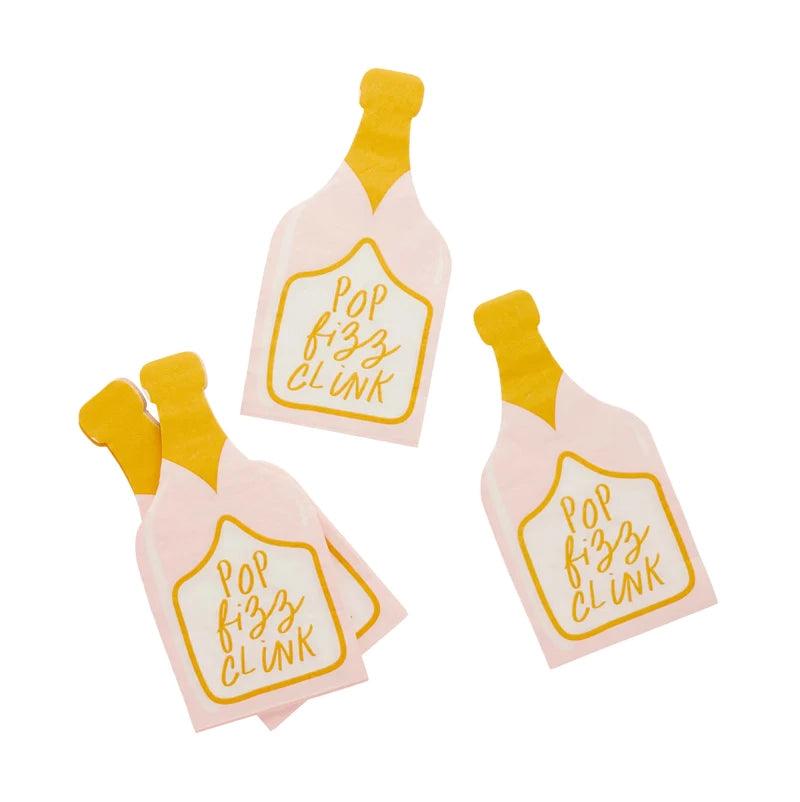 x20 Champ Bottle Napkins - Winterberries