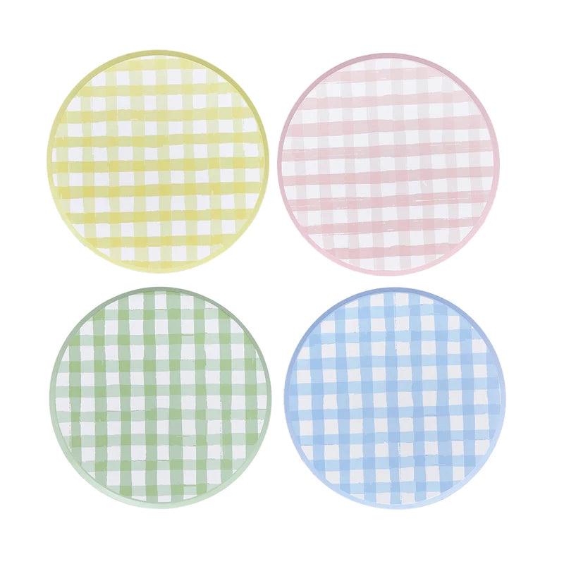 x8 Gingham Plates - Winterberries