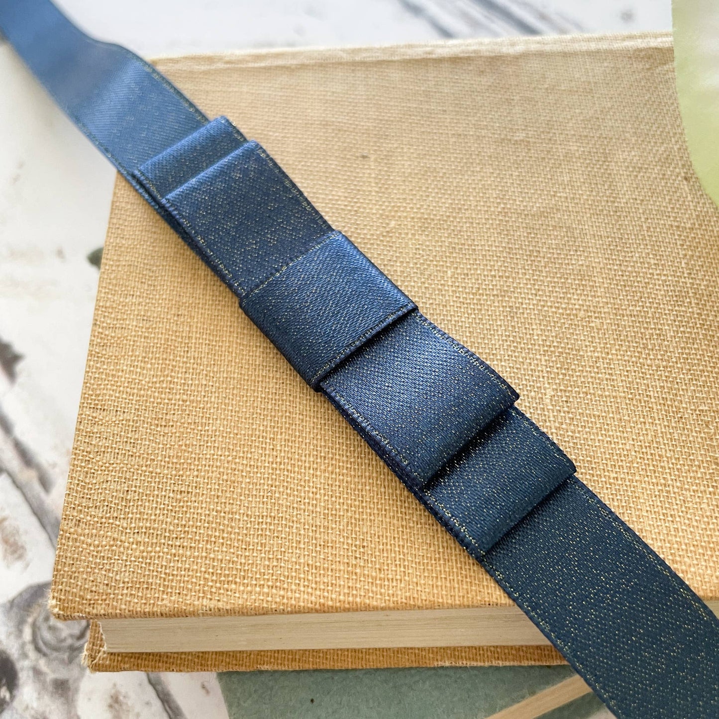 Dior Bow - Navy Sparkle - Winterberries