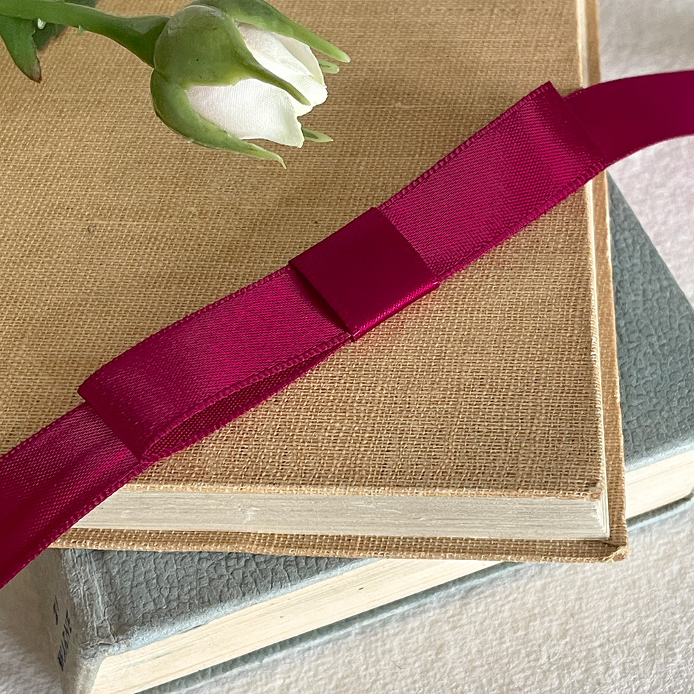 Single Dior Bow - Wine - Winterberries