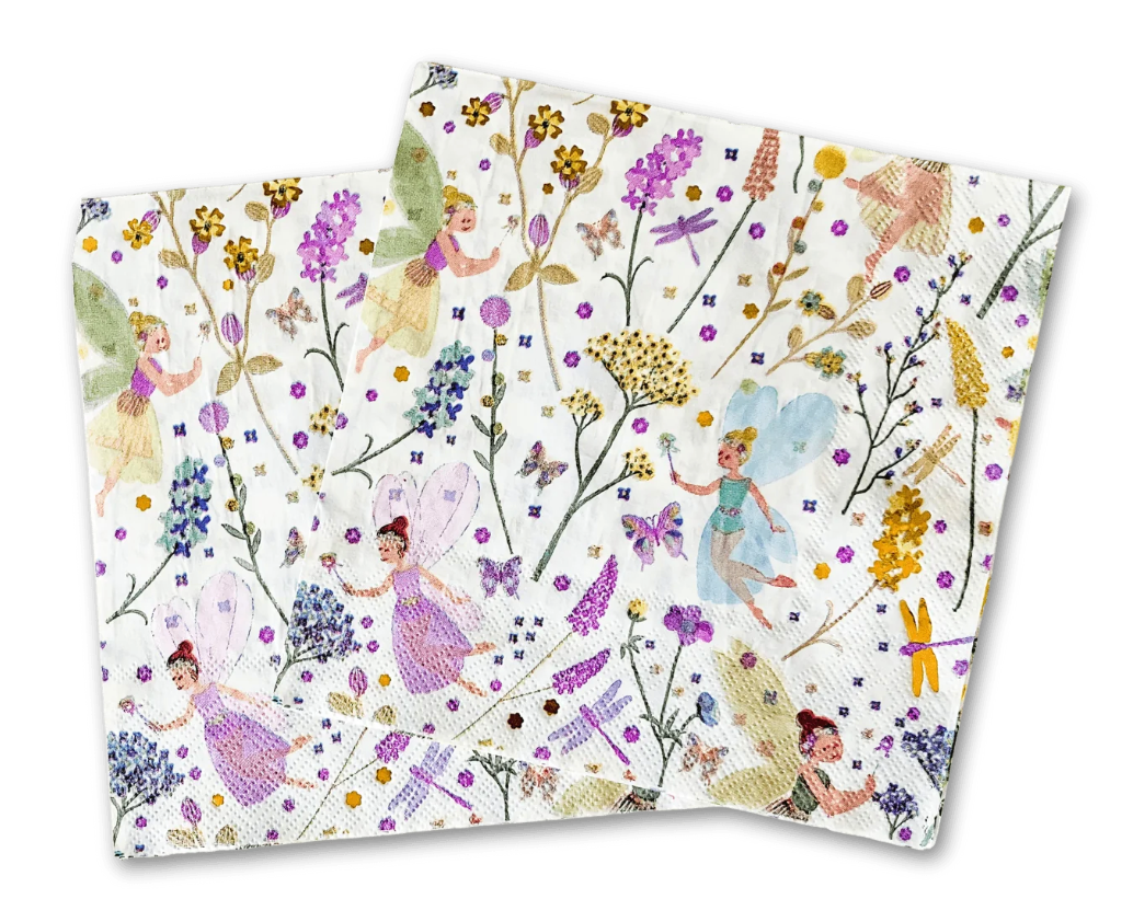 x16 FAIRY FLOWER PAPER NAPKINS - Winterberries