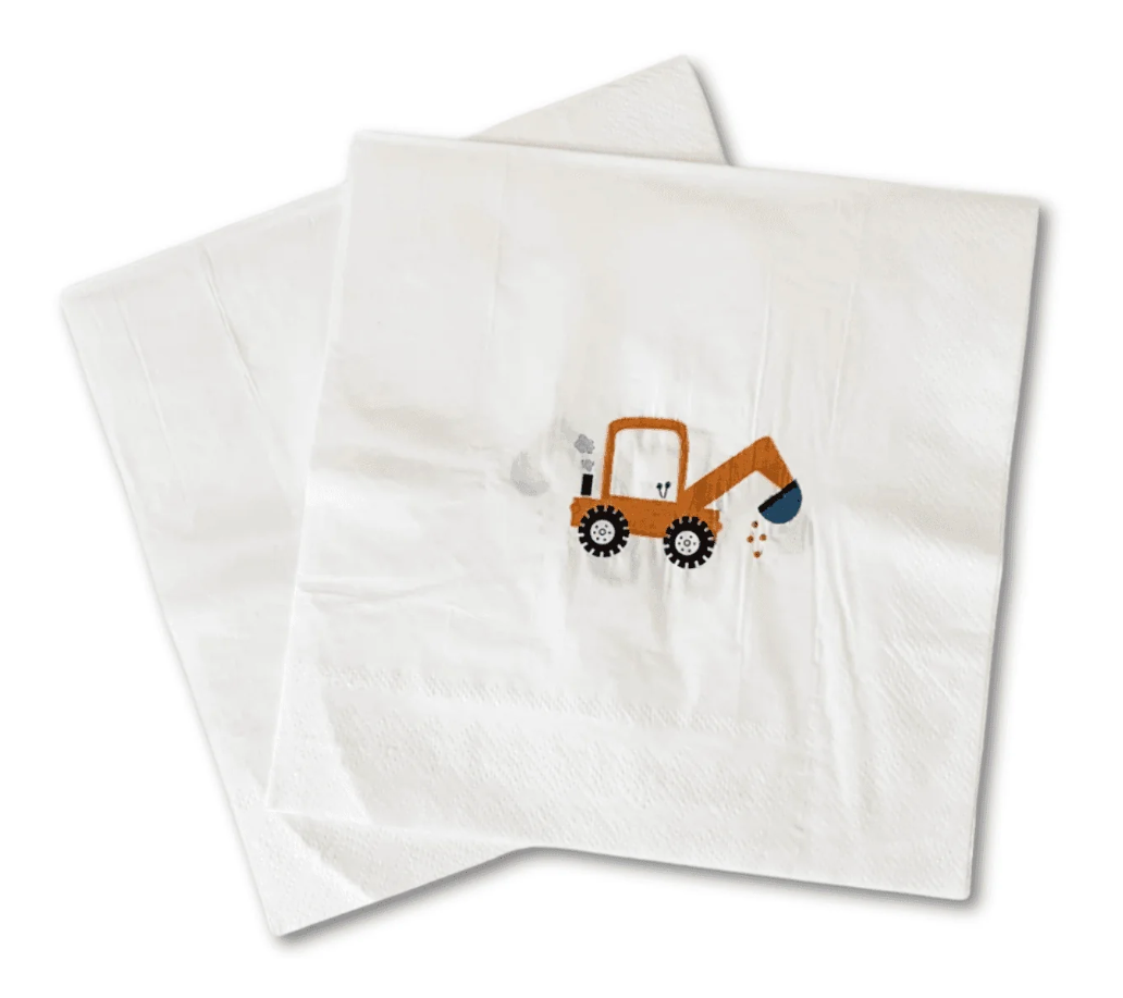 x16 EXCAVATOR PAPER NAPKINS