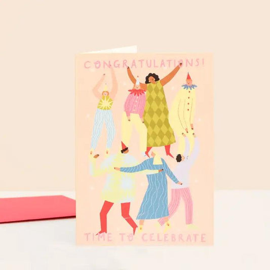 Time To Celebrate Congratulations Card | Achievement Card - Winterberries