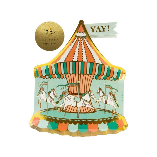 x8 Carousel Plates - Winterberries