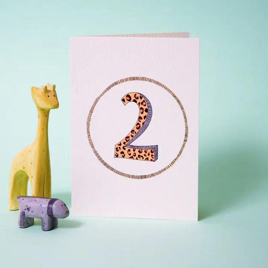 AGE 2 BIRTHDAY CARD - Winterberries