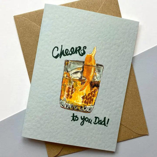 Cheers To You Dad Father’S Day Card - Winterberries