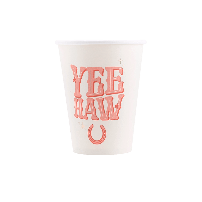 x8 'YEEHAW' PAPER CUPS - Winterberries