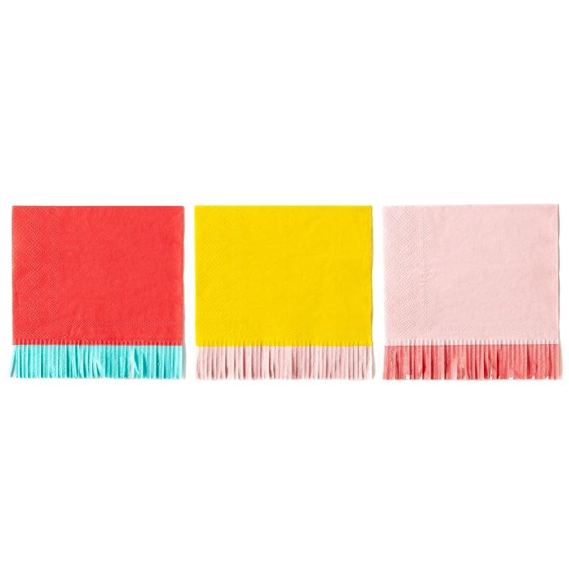 x24 Fringe Napkins - Winterberries