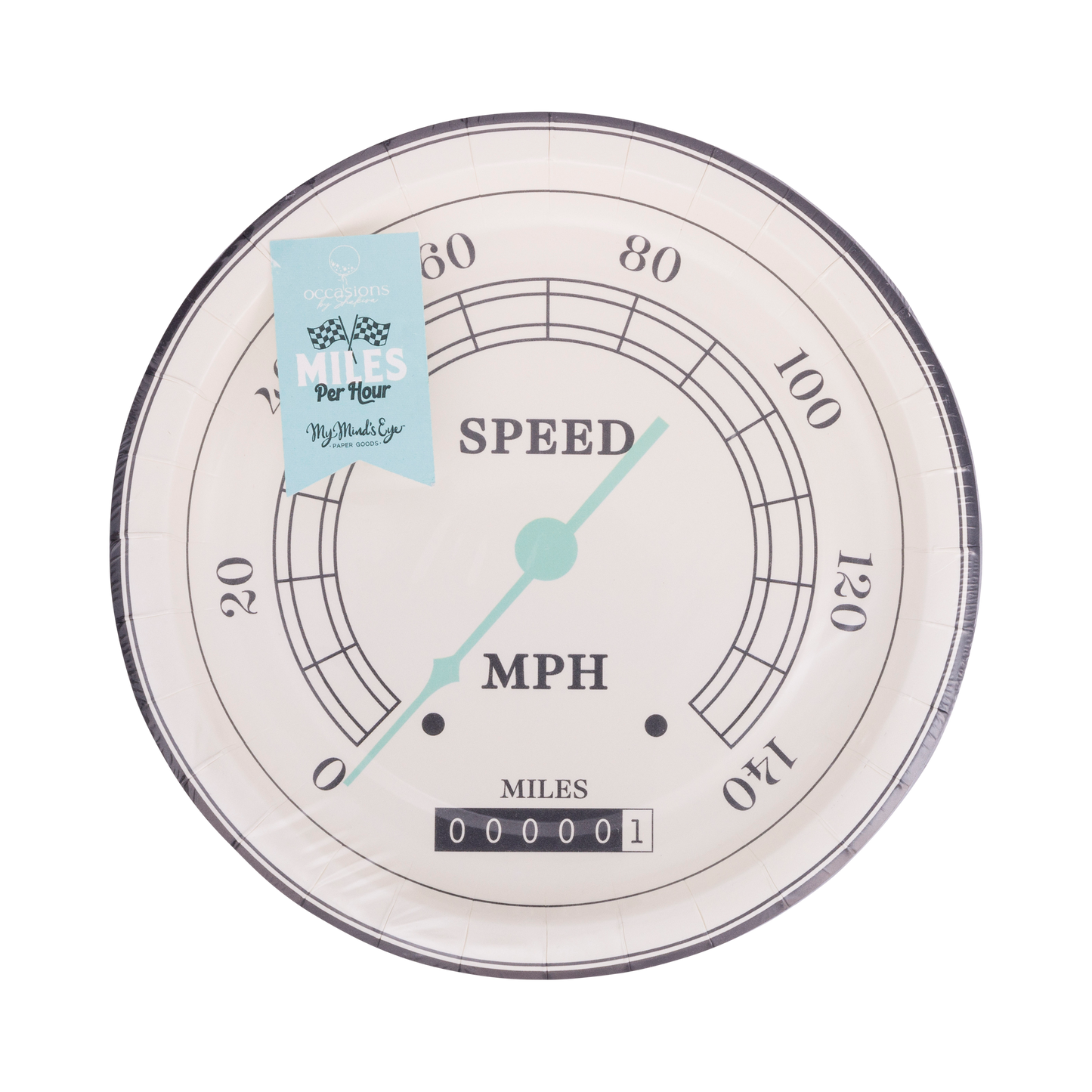 x8 MILES PER HOUR SPEEDOMETER PAPER PLATES - Winterberries