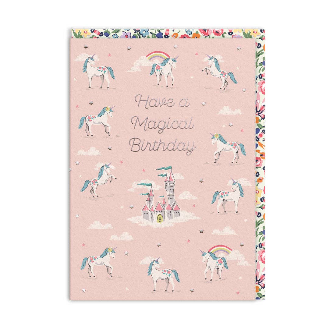 Cath Kidston Magical Unicorns Birthday Card (11502) - Winterberries