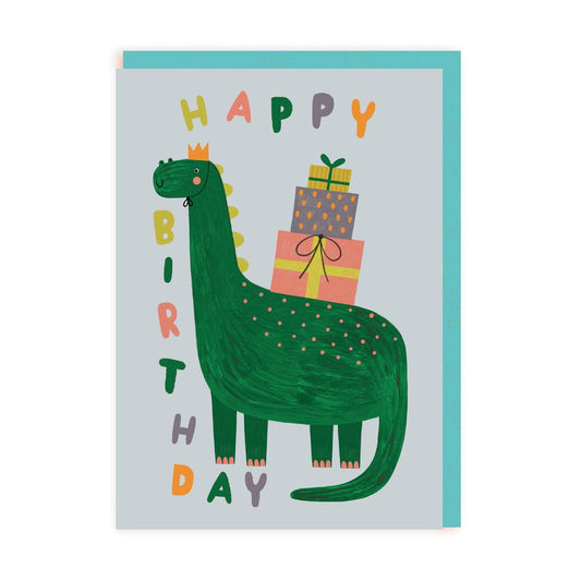'HAPPY BIRTHDAY' PARTY DINOSAUR BIRTHDAY CARD - Winterberries