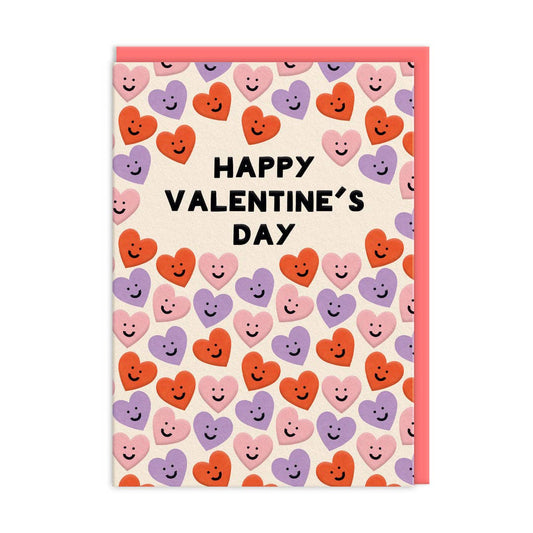Heart Faces Valentine's Day Card (10743) - Winterberries
