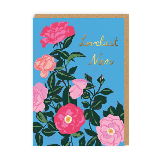 'LOVELIEST NAN' ROSES MOTHER'S DAY CARD - Winterberries