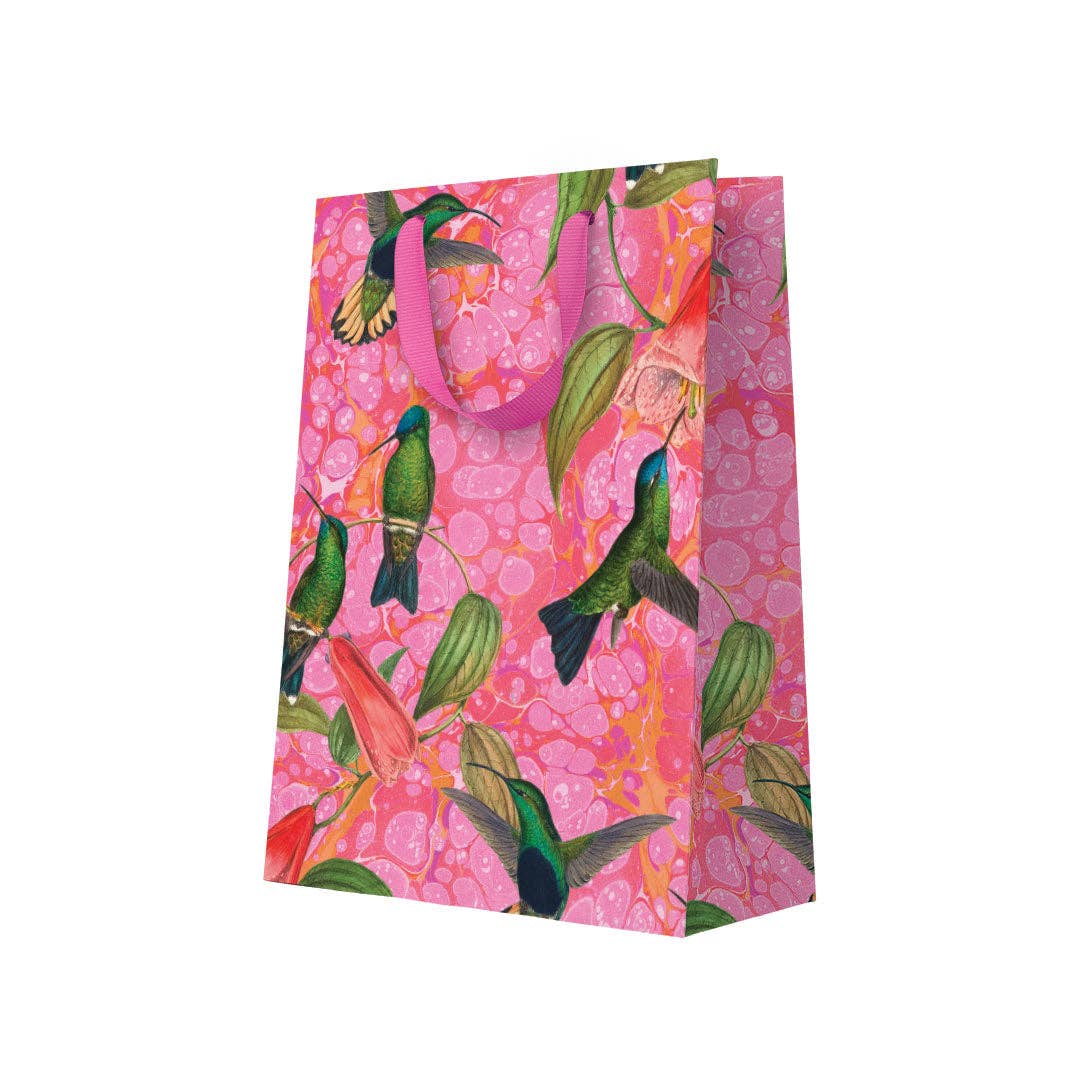 MARBLE HUMMING BIRD LARGE GIFT BAG - Winterberries