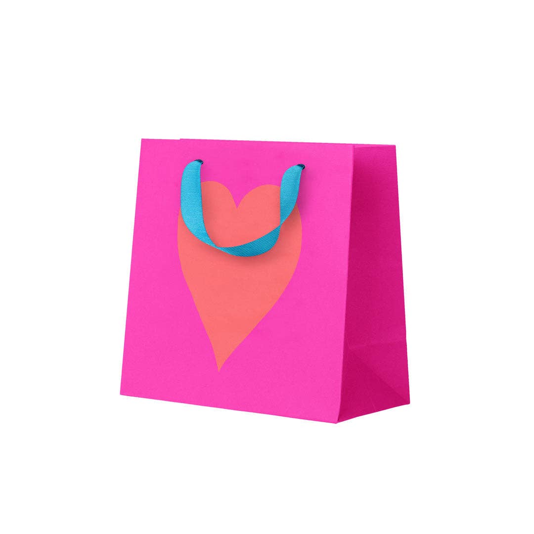 Neon Heart Mini Gift Bag (12120) - Winterberries