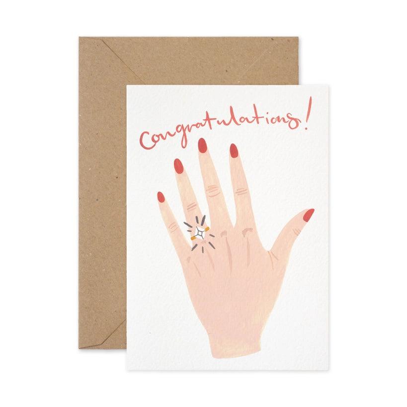Engagement Ring Card - Winterberries
