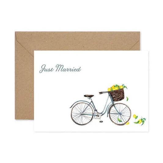 Just Married Card - Winterberries