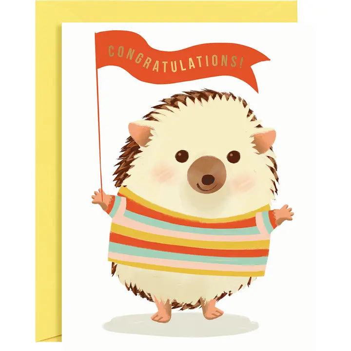 x1 Hedgie Congratulations Card - Winterberries