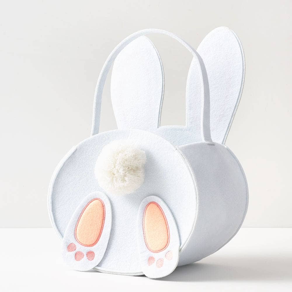 Bunny Pom Easter Basket - Winterberries
