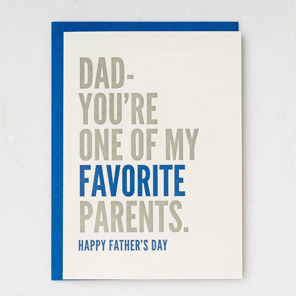 Favorite Parent Father's Day Card - Winterberries