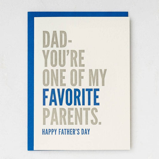 Favorite Parent Father's Day Card - Winterberries