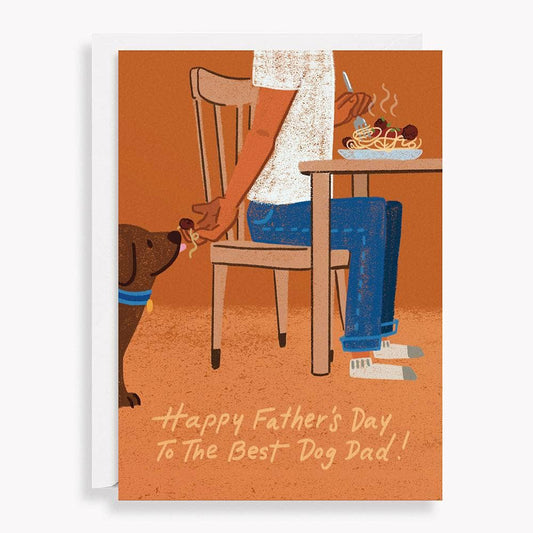 Begging Dog Dad Father's Day Card - Winterberries
