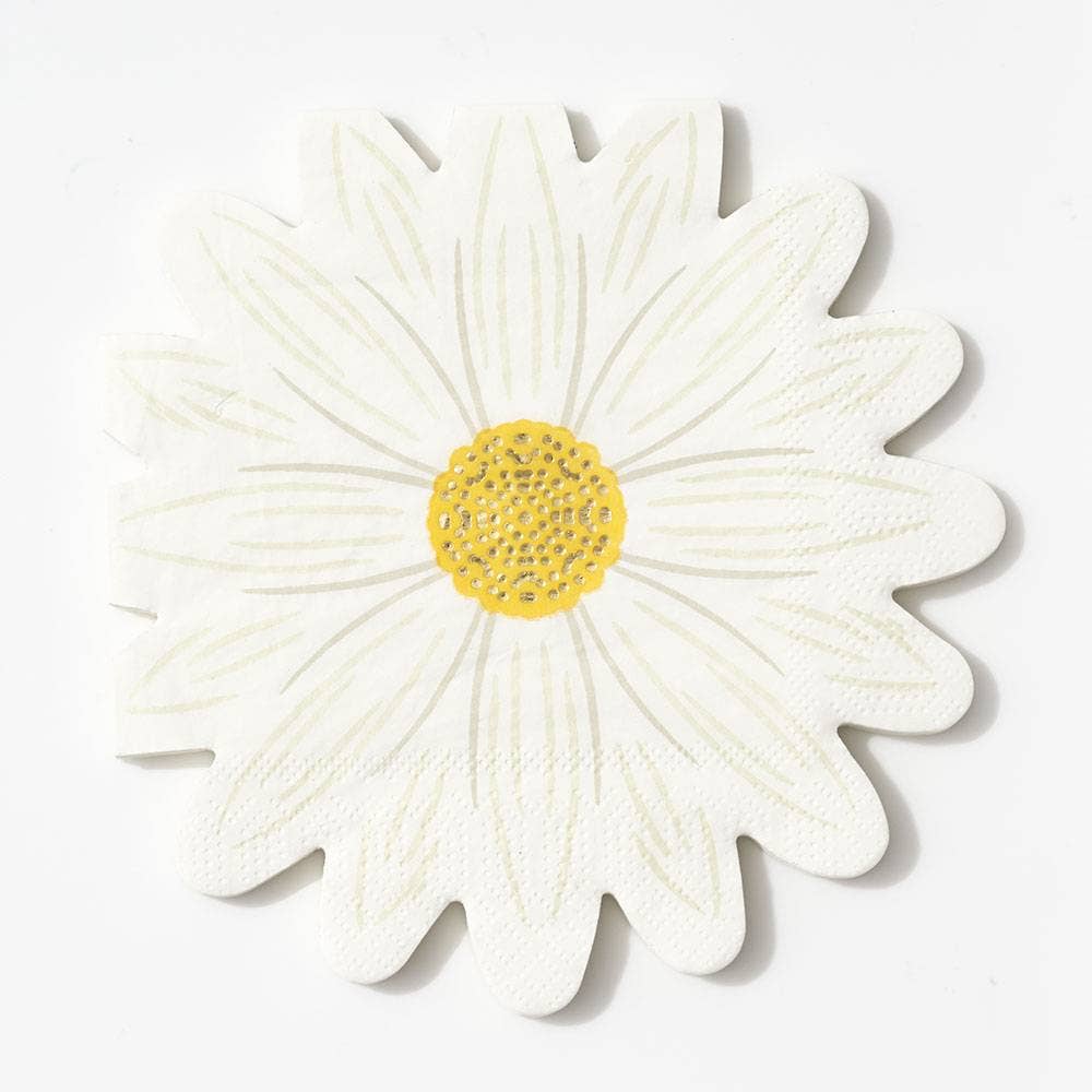 x20 DAISY SHAPED PAPER NAPKINS - Winterberries