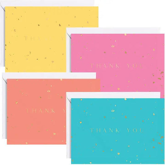x1 Gold Fleck Thank You Card - Winterberries