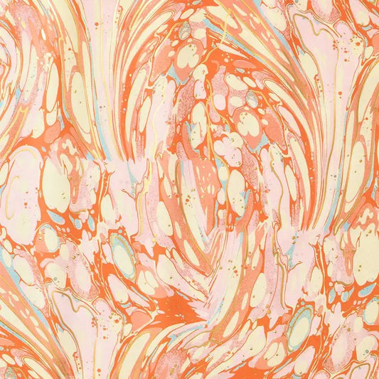 Pink Marble Wrapping Paper - Winterberries