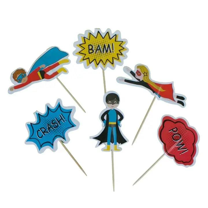 x12 Superheroes Toppers - Winterberries