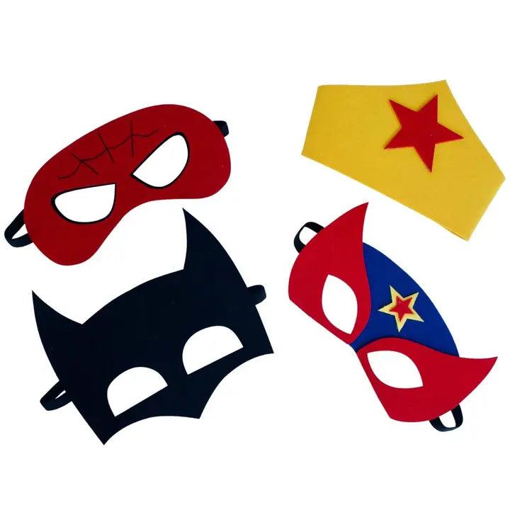 x4 Superheroes Felt Masks - Winterberries